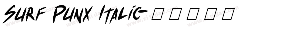Surf Punx Italic字体转换